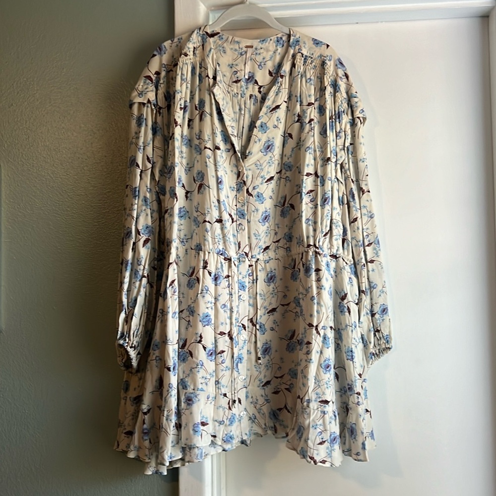 Free People minidress with tie waist, size M